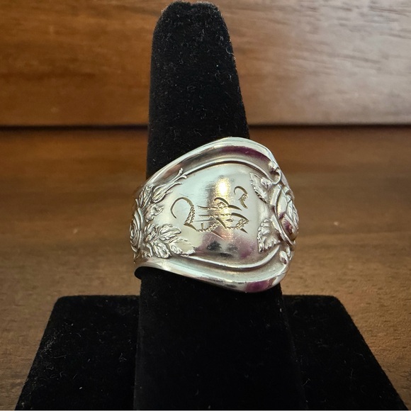 Handmade Jewelry - “B” Engraved Spoon Ring